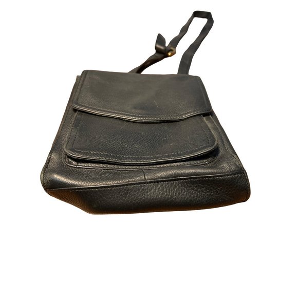 Fóssil Leather Purse Handbag Black Mini Messenger Bag - Picture 3 of 12
